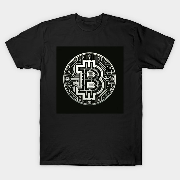 Cryptographic Core: The Essence of Bitcoin T-Shirt by heartyARTworks